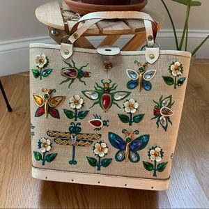Vintage 1960s Enid Collins glitter bugs II purse